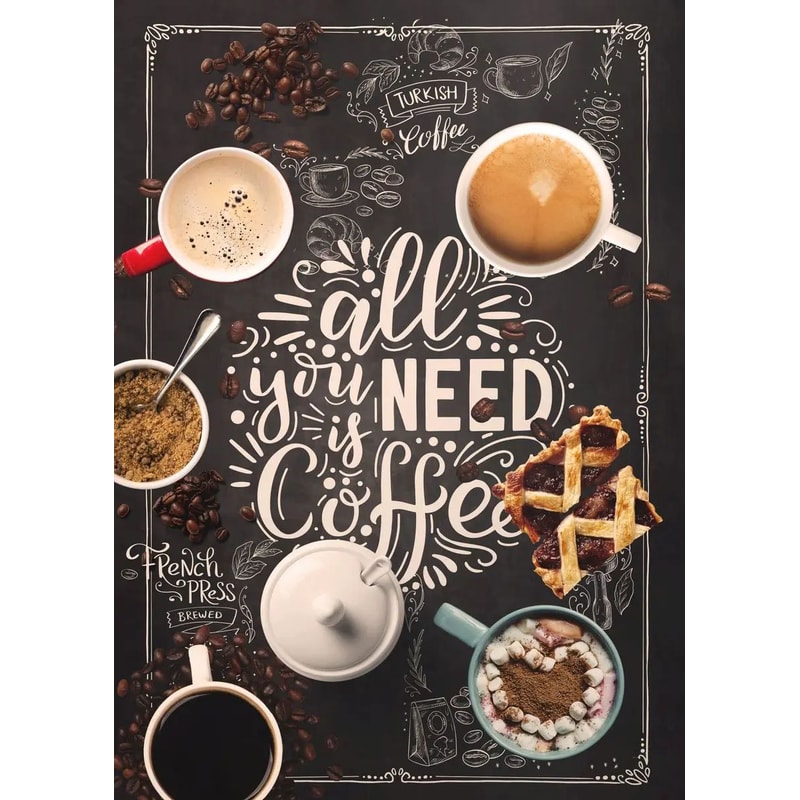 Nordic Coffee Cup Canvas Wall Art Print For Cafe Kitchen Restaurant Decor 14