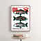 Japanese Retro Koi Bonsai Canvas Wall Art Vintage Botanical Travel Poster 3