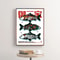 Japanese Retro Koi Bonsai Canvas Wall Art Vintage Botanical Travel Poster 3