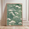 Japanese Crane Ukiyoe Canvas Wall Art Vintage Red Sun Oriental Poster 2