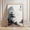 Japanese Crane Ukiyoe Canvas Wall Art Vintage Red Sun Oriental Poster 18