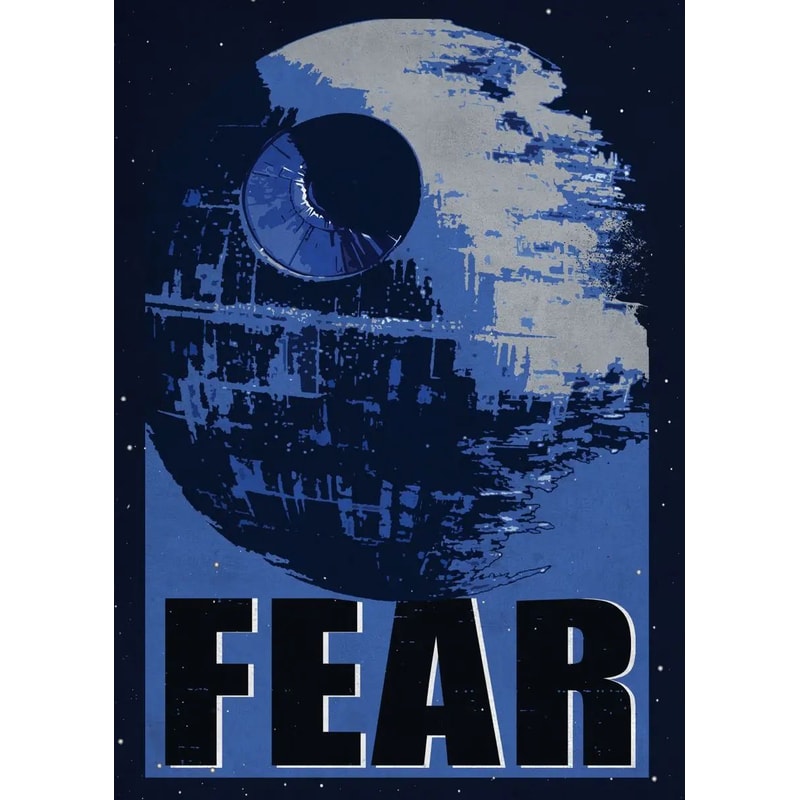 Retro Space Movie Poster Canvas Wall Art Galactic Planet Tatooine Print 13