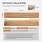 HEZHEN Acacia Wood Magnetic Knife Holder Wall Mounted Kitchen Knife Rack 3