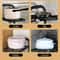 Adjustable Pot Rack Organizer Stainless Steel Under Sink Kitchen Storage Shelf 3