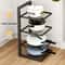 Adjustable Pot Rack Organizer Stainless Steel Under Sink Kitchen Storage Shelf 5