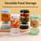Glass Pickle Jar With Strainer Airtight Olive Storage Container Hourglass Design 0
