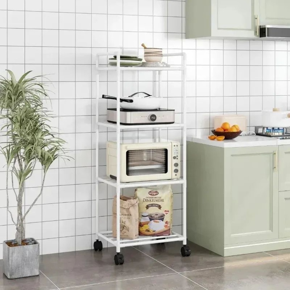 MultiLayer Kitchen Storage Rack Freestanding Pantry Organizer Shelf For Household Storage 1