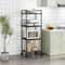 MultiLayer Kitchen Storage Rack Freestanding Pantry Organizer Shelf For Household Storage 3