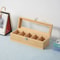 Bamboo Tea Bag Storage Box With 5 Compartments Portable Tea Organizer Holder 5