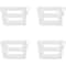 Adjustable Refrigerator Storage Divider Clips Fridge Shelf Organizer Baffle Dividers 48PCS 6