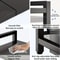Expandable Microwave Oven Rack Kitchen Storage Shelf With 6 Hooks Organizer Holders 3