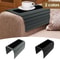 Wood Sofa Arm Tray Table With Cup Holder Folding Couch Armrest Organizer 1