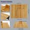 Wood Sofa Arm Tray Table With Cup Holder Folding Couch Armrest Organizer 9