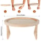 Wood Sofa Arm Tray Table With Cup Holder Folding Couch Armrest Organizer 14