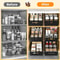 URluna Pull Out Cabinet Organizer Kitchen Storage Rack Sliding Spice Drawer Shelf 2
