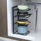 Adjustable Pot Rack Organizer Stainless Steel MultiLayer Kitchen Pot Pan Storage Rack 2