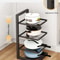 Adjustable Pot Rack Organizer Stainless Steel MultiLayer Kitchen Pot Pan Storage Rack 3