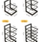 Adjustable Pot Rack Organizer Stainless Steel MultiLayer Kitchen Pot Pan Storage Rack 5
