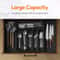 LMETJMA Expandable Silverware Organizer Tray Adjustable Kitchen Drawer Cutlery Holder 1