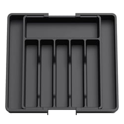 lmetjma expandable silverware organizer tray adjustable kitchen drawer cutlery holder