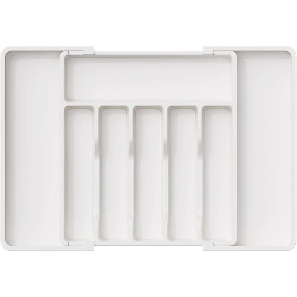 LMETJMA Expandable Silverware Organizer Tray Adjustable Kitchen Drawer Cutlery Holder 7