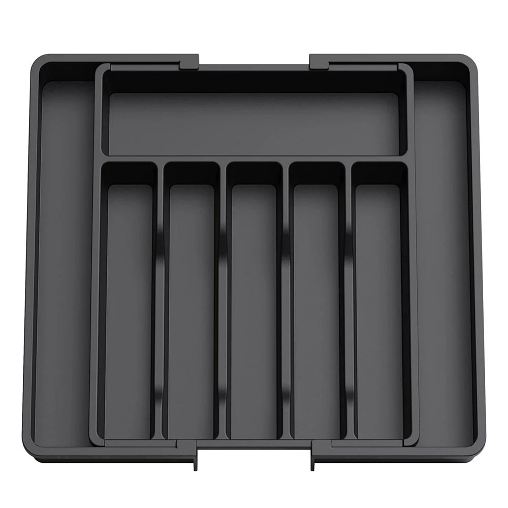 LMETJMA Expandable Silverware Organizer Tray Adjustable Kitchen Drawer Cutlery Holder 8