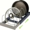 Expandable Stainless Steel Pot Lid Organizer Rack Adjustable Cookware Storage Holder 0