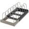 Expandable Stainless Steel Pot Lid Organizer Rack Adjustable Cookware Storage Holder 6