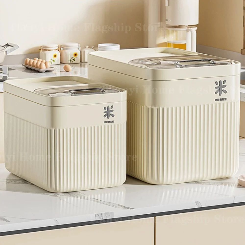 Airtight Rice Storage Container With Lid MoistureProof InsectResistant Grain Storage Box 1