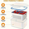 Fridge Food Storage Containers With Lids Strainer Fresh Produce Organizer Set 3
