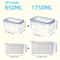 Fridge Food Storage Containers With Lids Strainer Fresh Produce Organizer Set 6