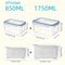 Fridge Food Storage Containers With Lids Strainer Fresh Produce Organizer Set 6