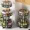 360 Rotating Spice Rack Organizer NonSkid Kitchen Seasoning Storage Tray 0
