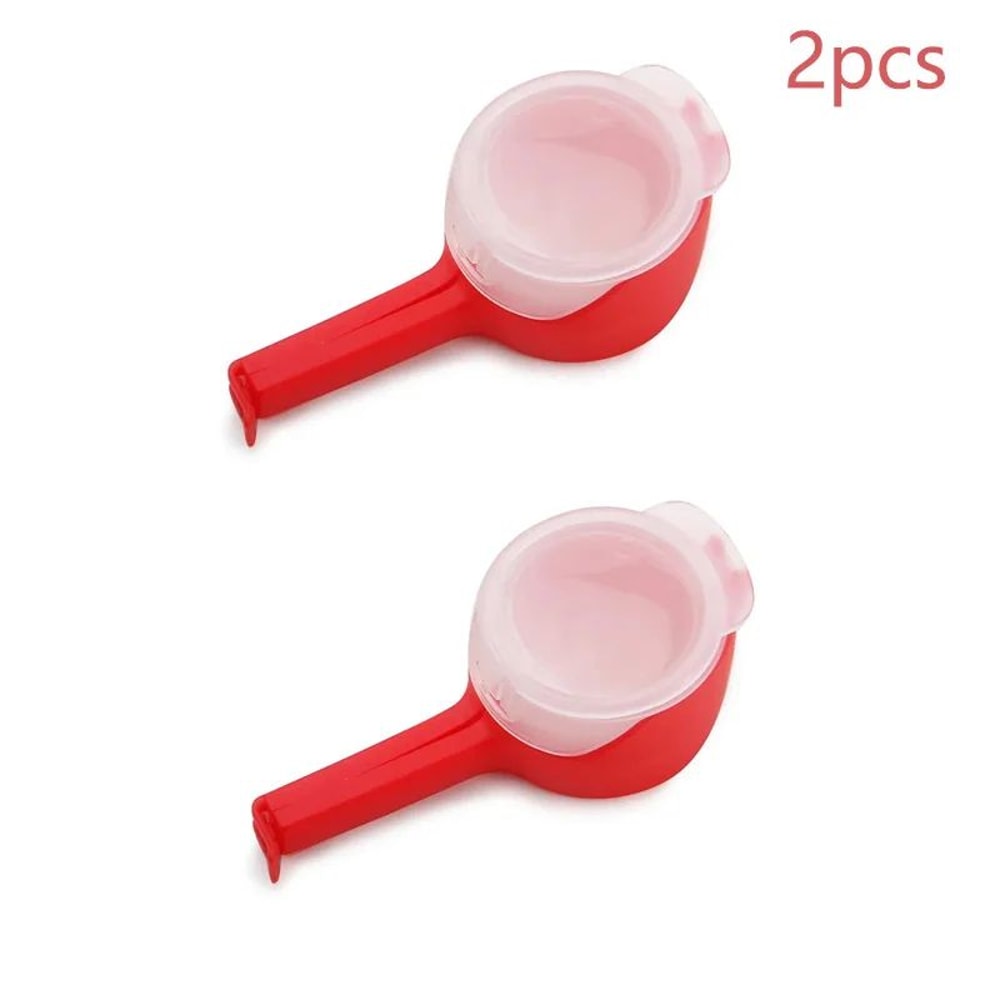 Reusable Snack Bag Sealing Clip With Pour Spout Fresh Keeping Food Storage Clamp For Kitchen Trav 10