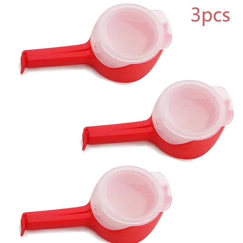 Reusable Snack Bag Sealing Clip With Pour Spout Fresh Keeping Food Storage Clamp For Kitchen Trav 16