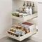 PullOut Kitchen Cabinet Organizer Drawer Metal Slide Rail Storage Rack For Spices Kitchen Essenti 1