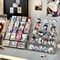 Transparent Greeting Card Display Rack MultiLayer Plastic Desktop Storage Organizer For Cards Gif 1