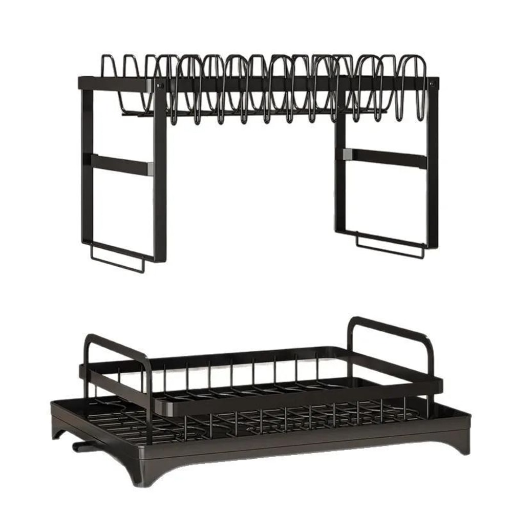 Multifunction Kitchen Dish Drying Rack ABS Bowl Dish Chopsticks Storage Organizer 5