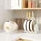 Adjustable Carbon Steel Pot Dish Storage Rack MultiLayer Retractable Cookware Organizer 0