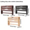 Bamboo Cling Film Foil Cutter Box Wall Mounted Kitchen Paper Towel Organizer With 2 Compartments 4