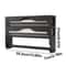 Bamboo Cling Film Foil Cutter Box Wall Mounted Kitchen Paper Towel Organizer With 2 Compartments 5