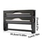 Bamboo Cling Film Foil Cutter Box Wall Mounted Kitchen Paper Towel Organizer With 2 Compartments 5