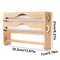 Bamboo Cling Film Foil Cutter Box Wall Mounted Kitchen Paper Towel Organizer With 2 Compartments 7