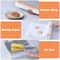 Magnetic Food Film Dispenser With Cutter Adjustable Plastic Wrap Foil Storage Organizer 3