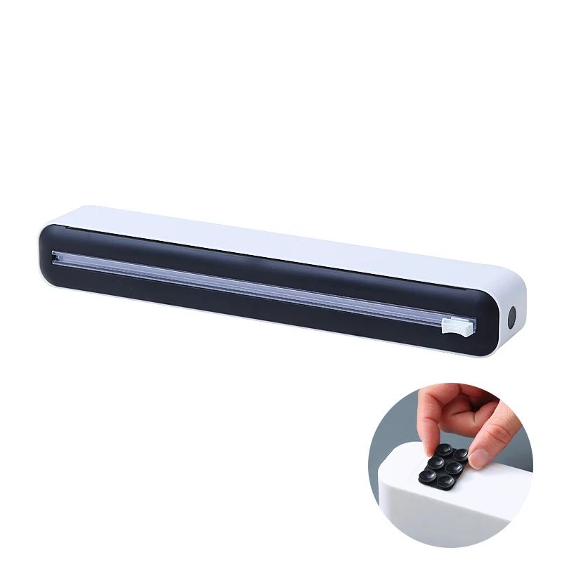 Magnetic Food Film Dispenser With Cutter Adjustable Plastic Wrap Foil Storage Organizer 7