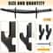 Adjustable Wooden Wall Sword Display Rack Samurai Katana Rifle Storage Holder Organizer 4