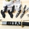 Adjustable Wooden Wall Sword Display Rack Samurai Katana Rifle Storage Holder Organizer 5