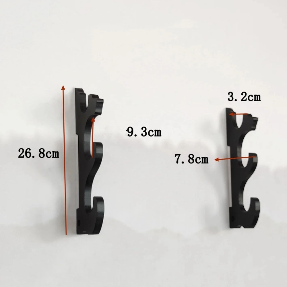 Adjustable Wooden Wall Sword Display Rack Samurai Katana Rifle Storage Holder Organizer 7