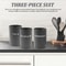 3 Pcs Airtight Coffee Tea Sugar Canisters Vintage Galvanized Iron Kitchen Storage Jars With Lids 0