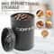 3 Pcs Airtight Coffee Tea Sugar Canisters Vintage Galvanized Iron Kitchen Storage Jars With Lids 2